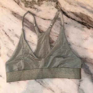 Allbirds Size XS Light Olive Green Bralette Sports Bra - Women Intimates